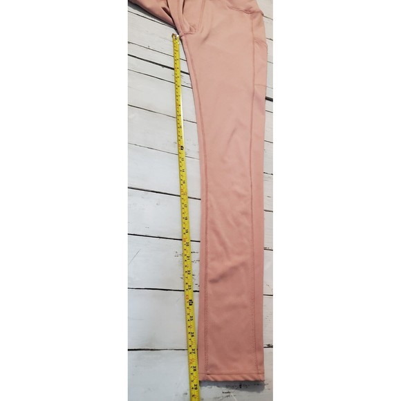 New Look Sport Pink Athletic Leggings With Pockets Size S/M Polyester Spandex - Picture 8 of 9